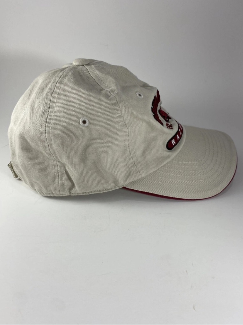 Arkansas Razorbacks Hogs Beige Baseball Football Golf Cap Hat - Picture 4 of 7